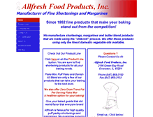 Tablet Screenshot of allfreshfoodproducts.com